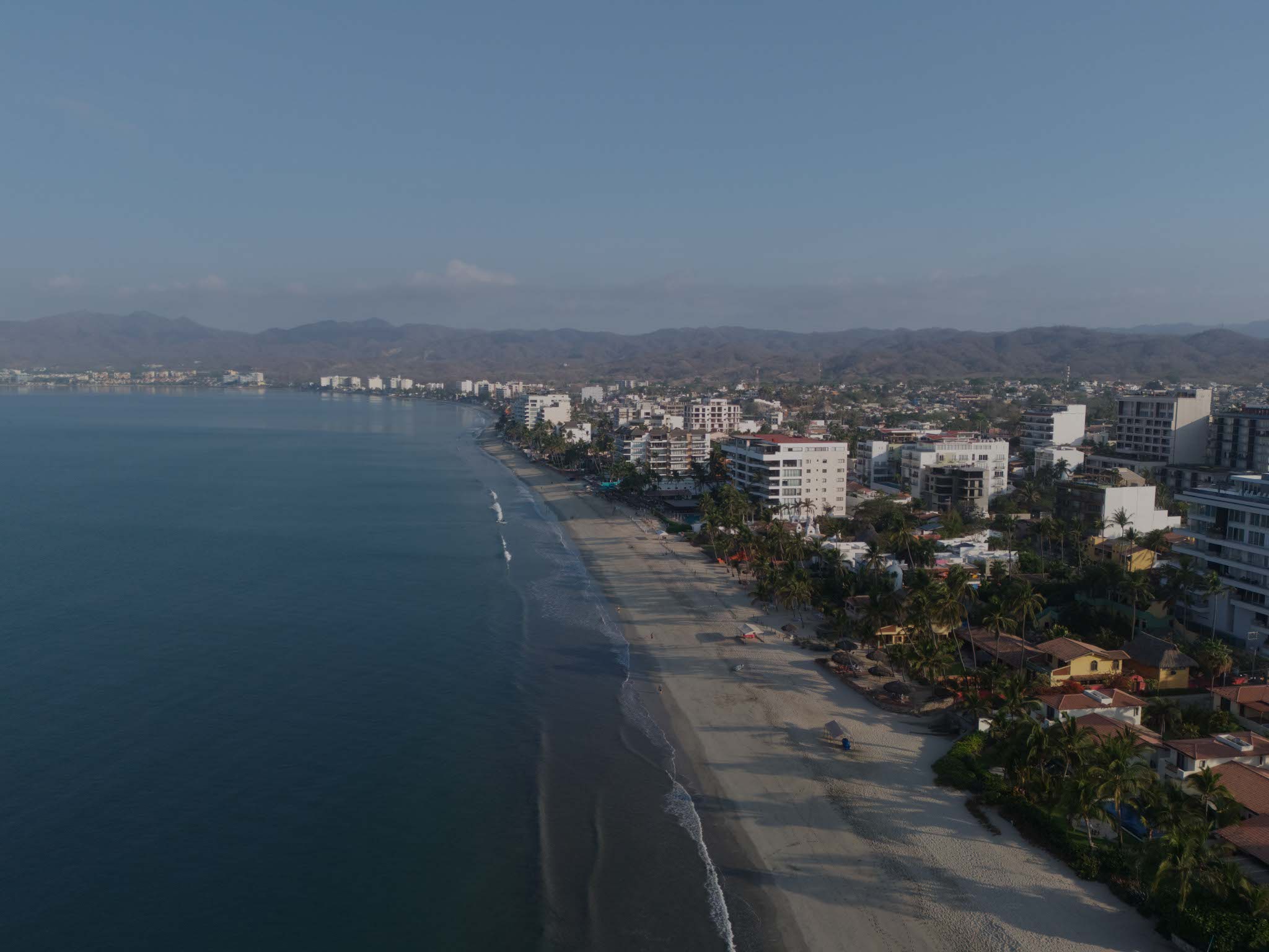 Playa de Bucerías al atardecer