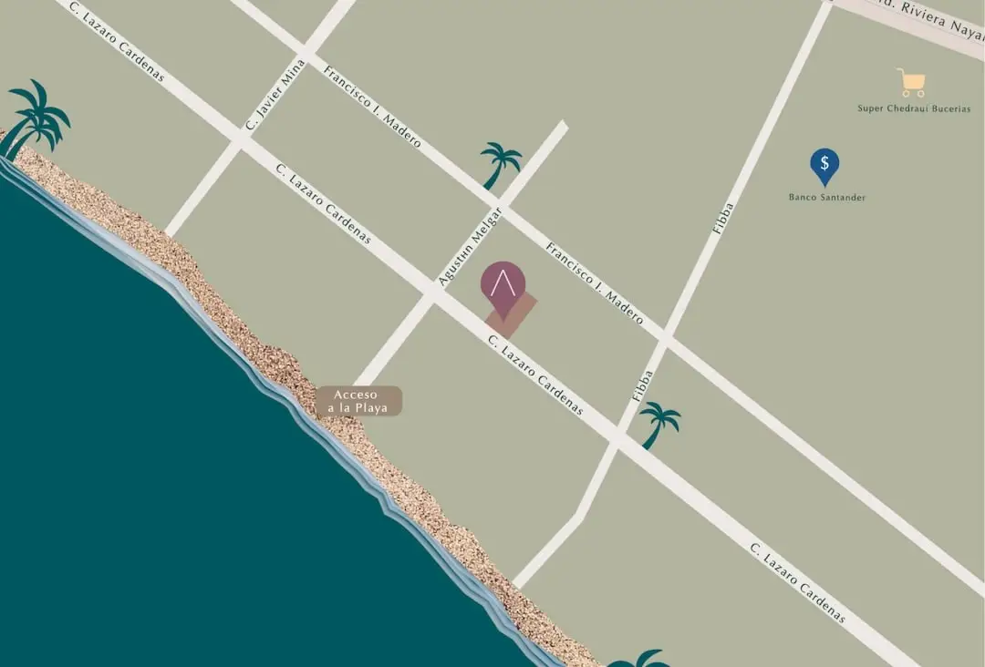 ALMA Bucerías mapa