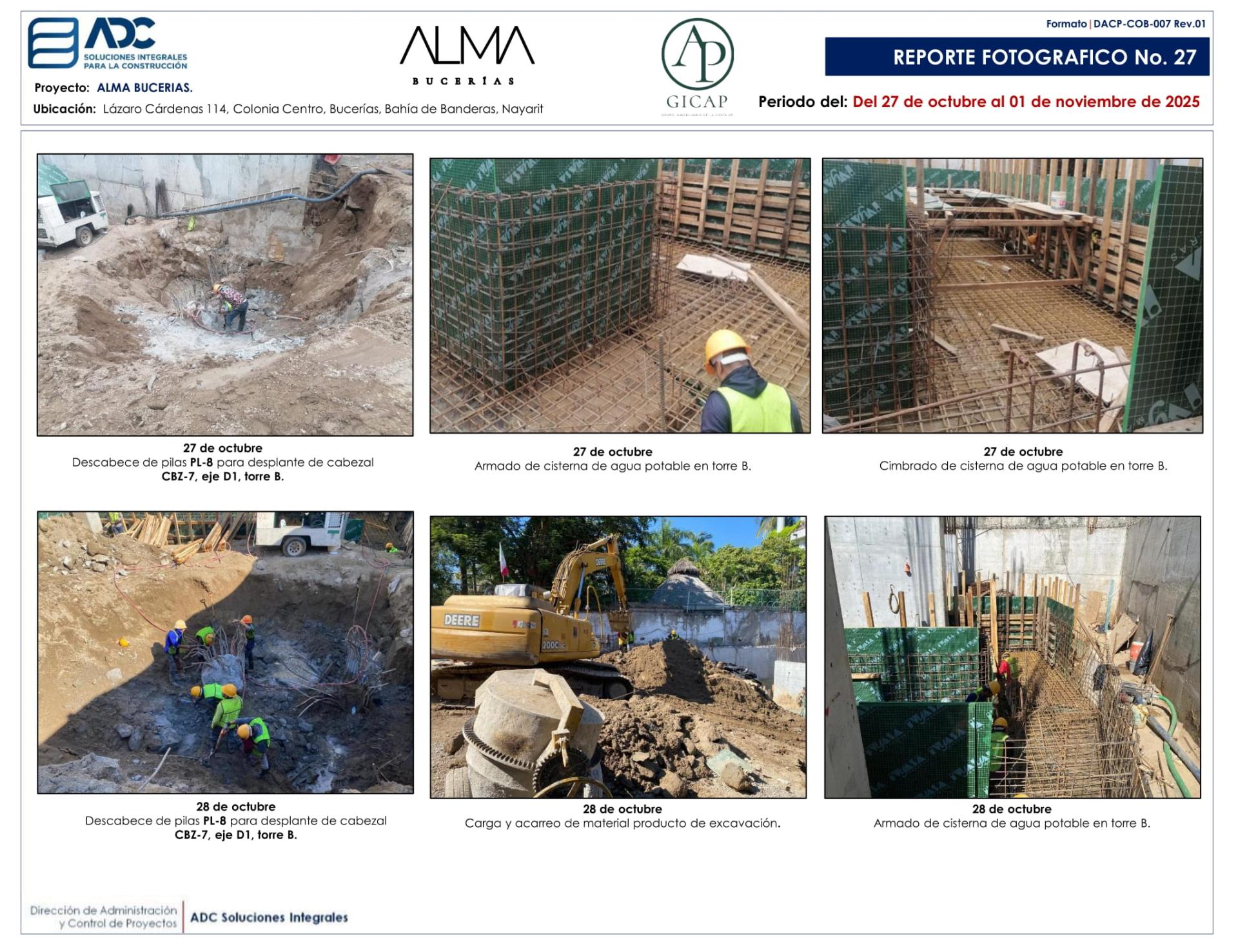 Avance de Obra ALMA Bucerías - Octubre 2025