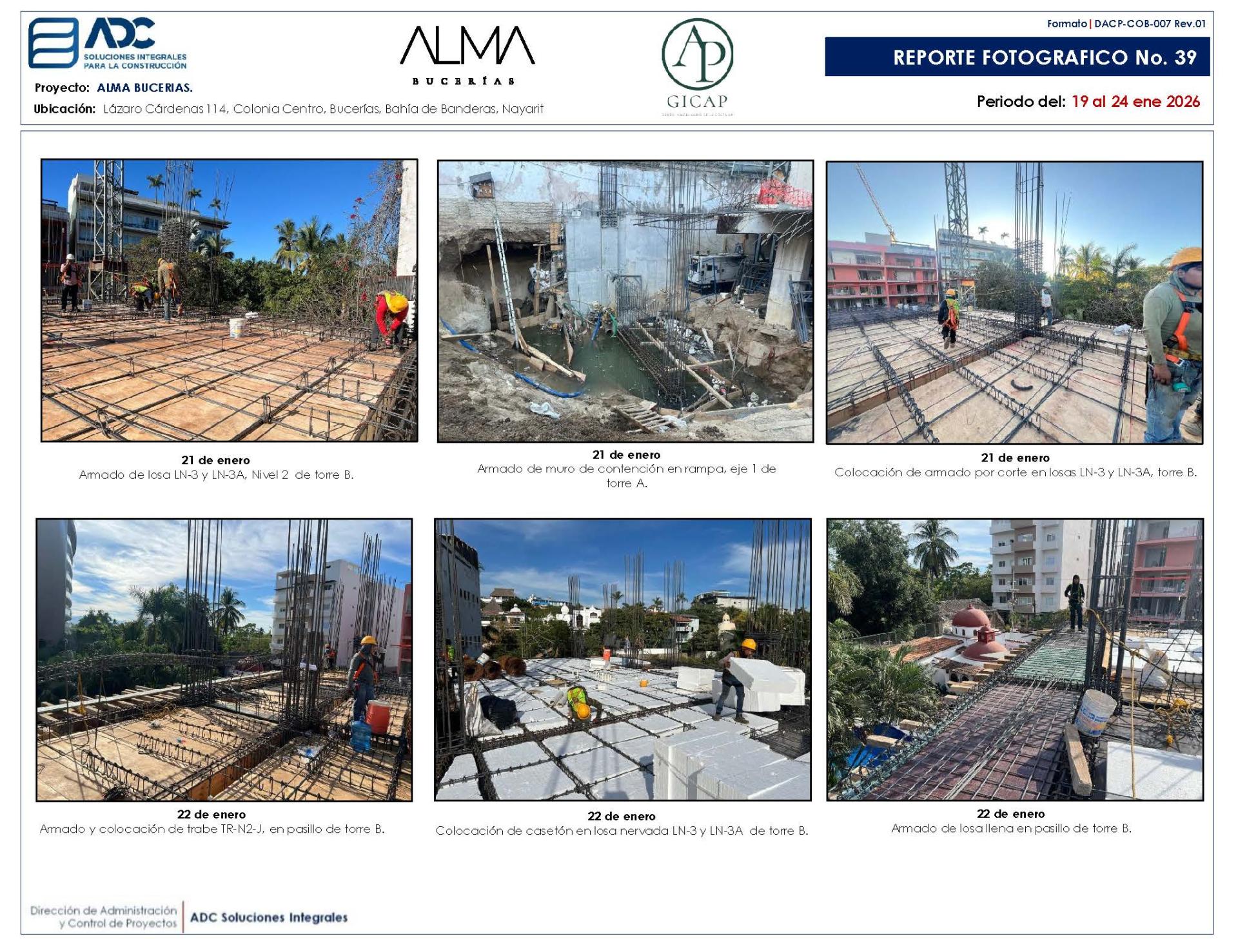 Avance de Obra ALMA Bucerías - Enero 2026