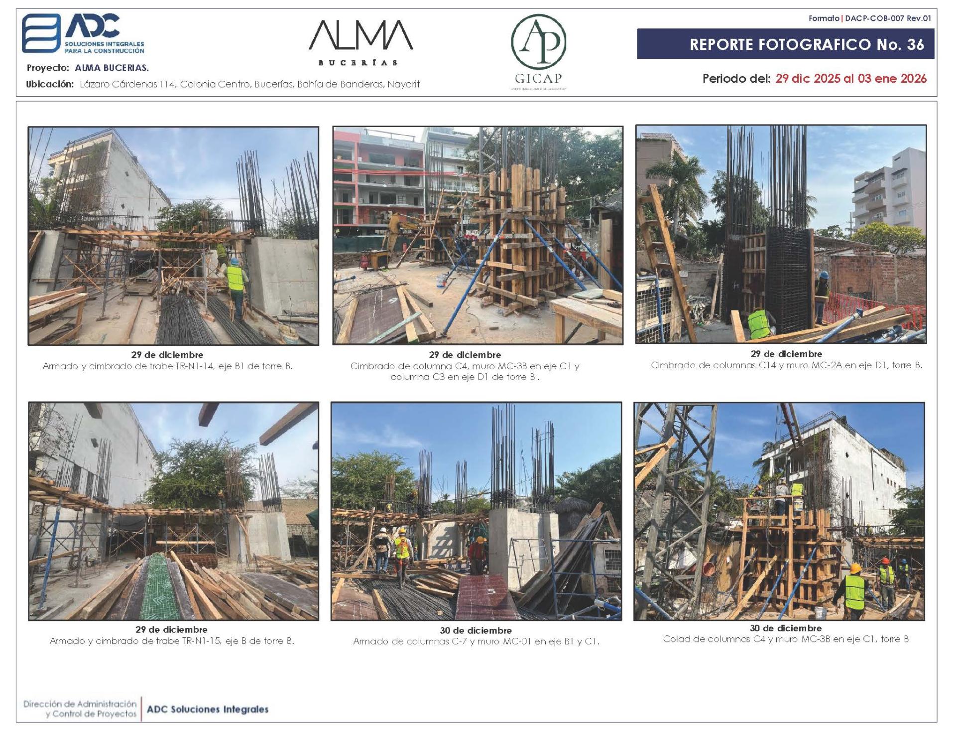 Avance de Obra ALMA Bucerías - Enero 2026