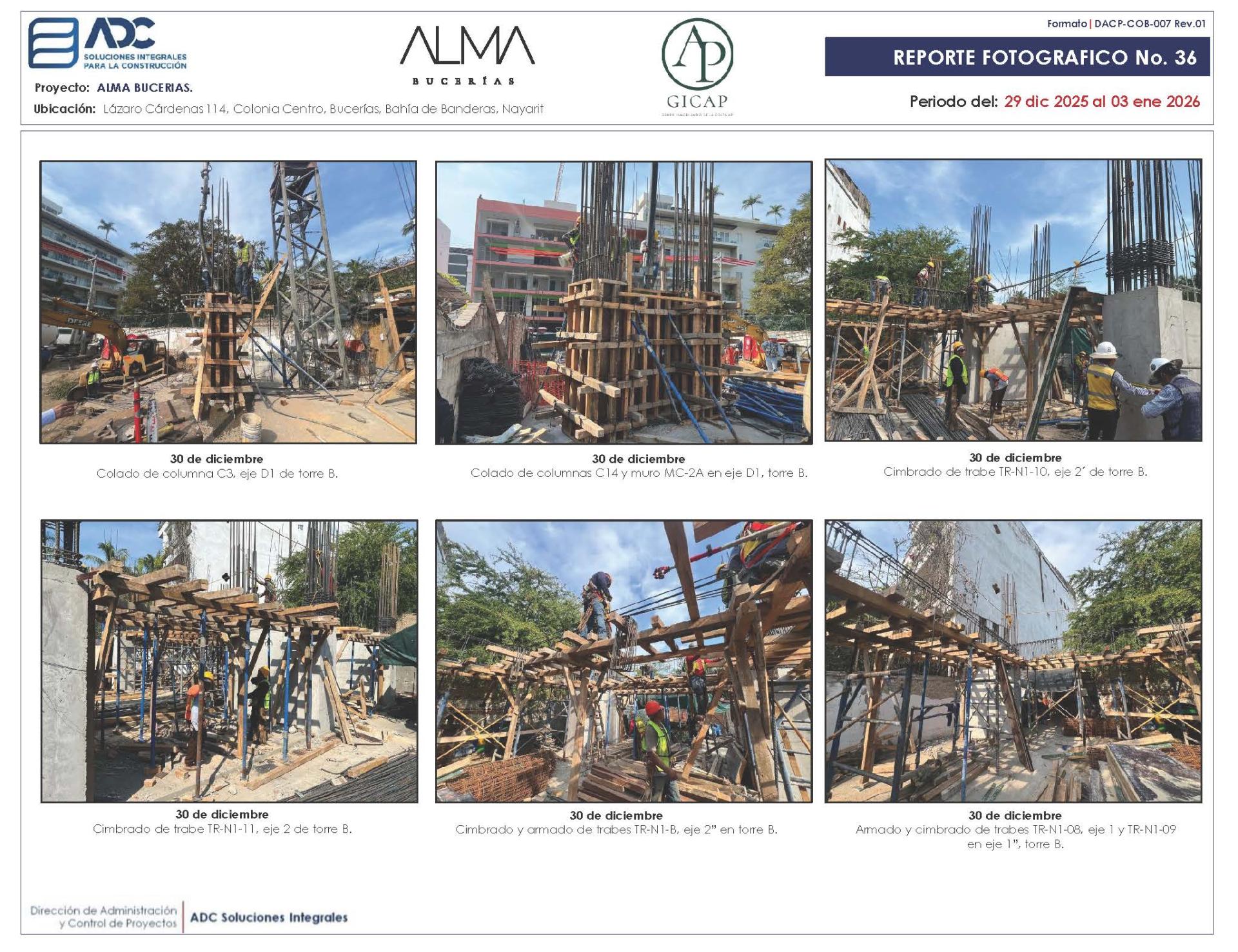 Avance de Obra ALMA Bucerías - Enero 2026