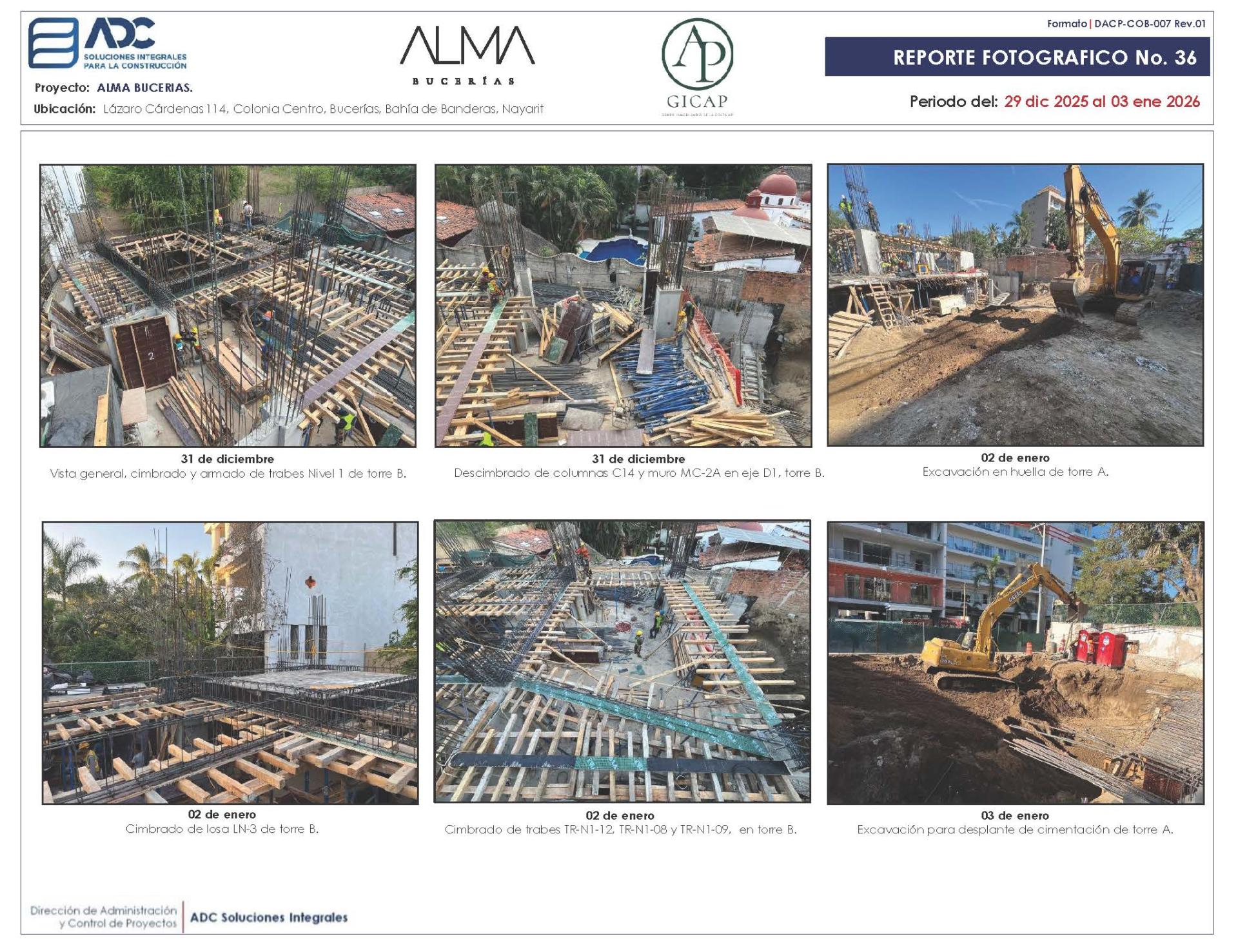 Avance de Obra ALMA Bucerías - Enero 2026