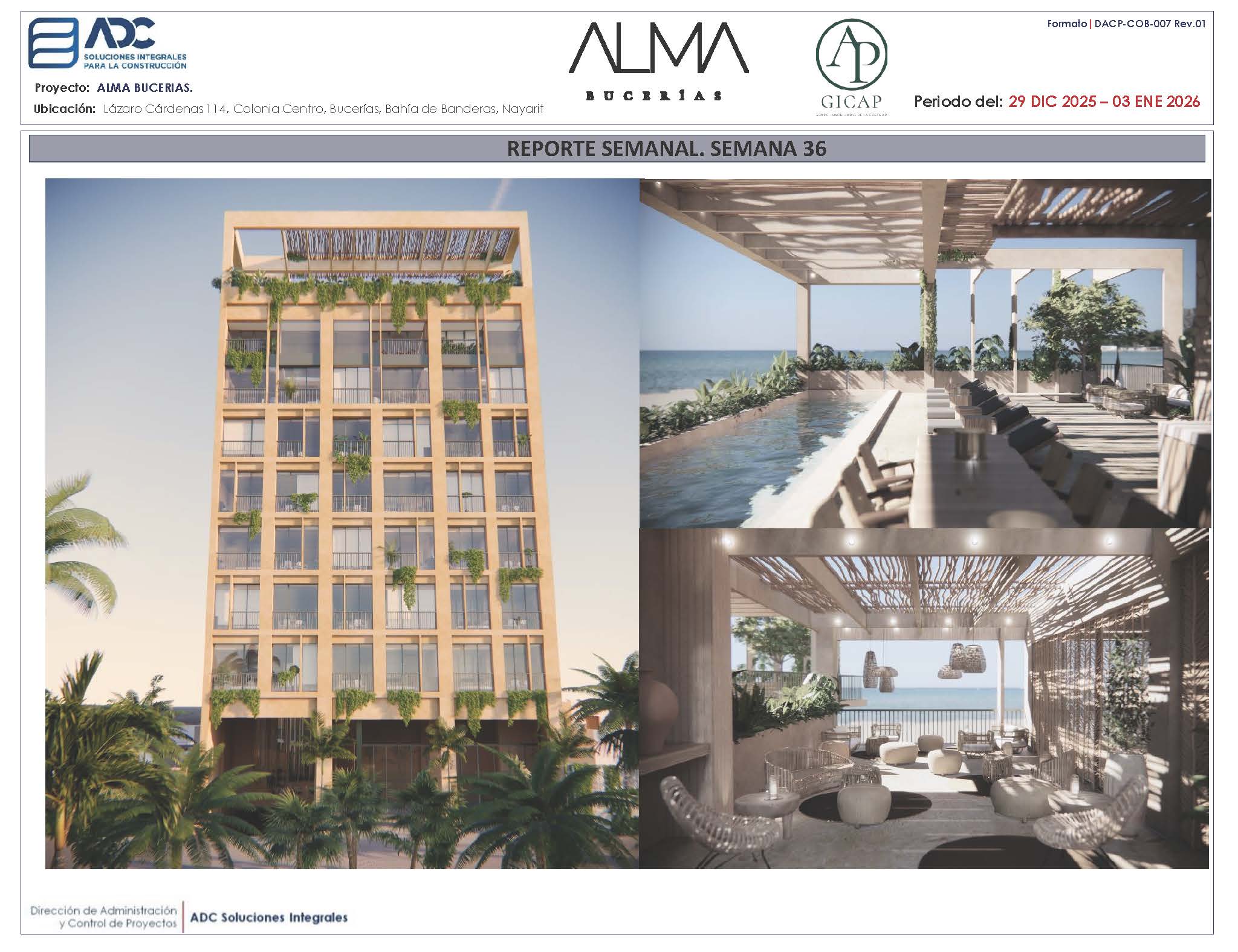 Avance de Obra ALMA Bucerías - Enero 2026
